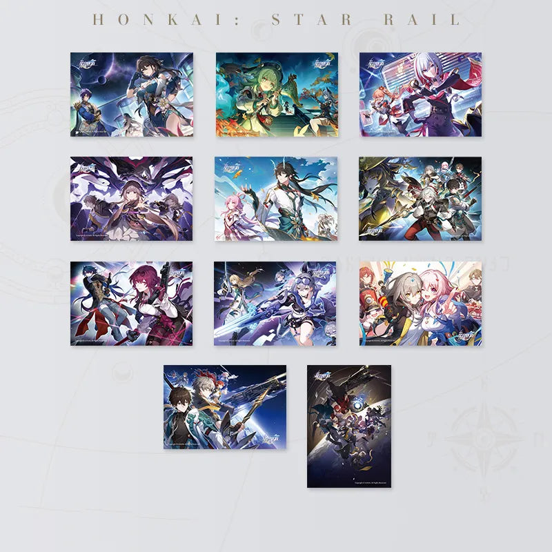 Honkai: Star Rail Interstellar Journey Series Postcard Set