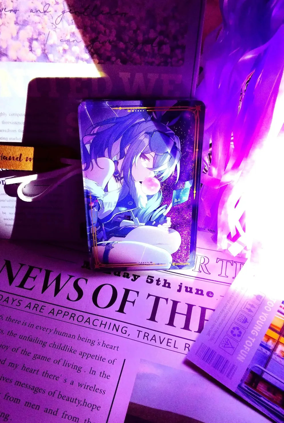 Honkai: Star Rail Light Cone Series Flowing Sand Acrylic Display Stand
