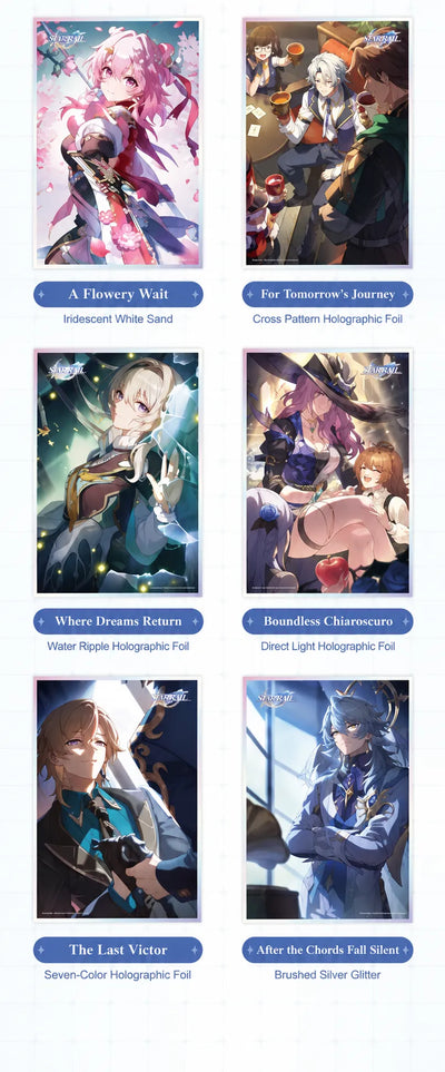Honkai: Star Rail Light Cone Series acrylic art board design and finish details