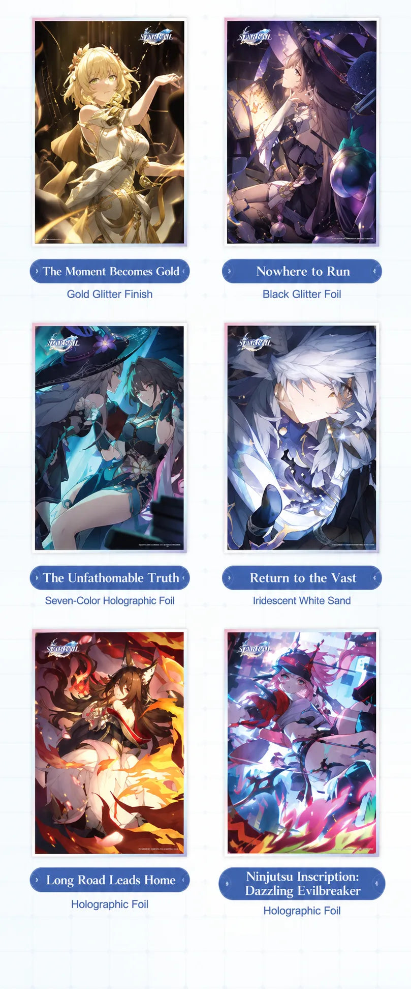 Honkai: Star Rail Light Cone Series acrylic art board special finishes