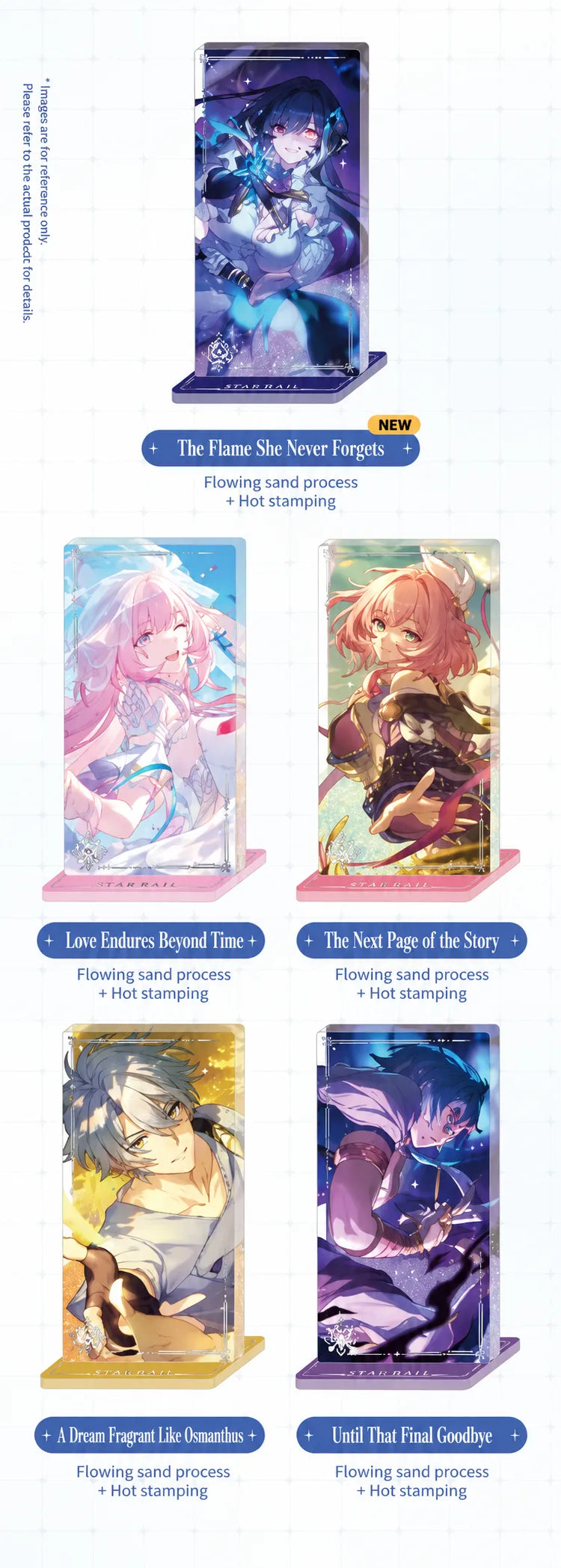 Honkai: Star Rail Light Cone Series acrylic standee size and display details