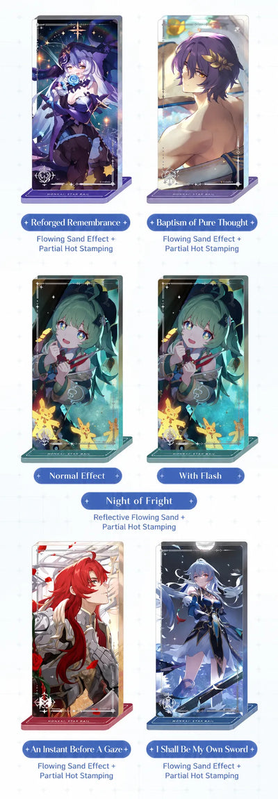 Honkai: Star Rail Light Cone Series acrylic standee flowing sand effect details