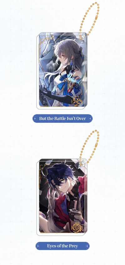 Honkai: Star Rail Light Cone Series acrylic charms with hot-stamped details