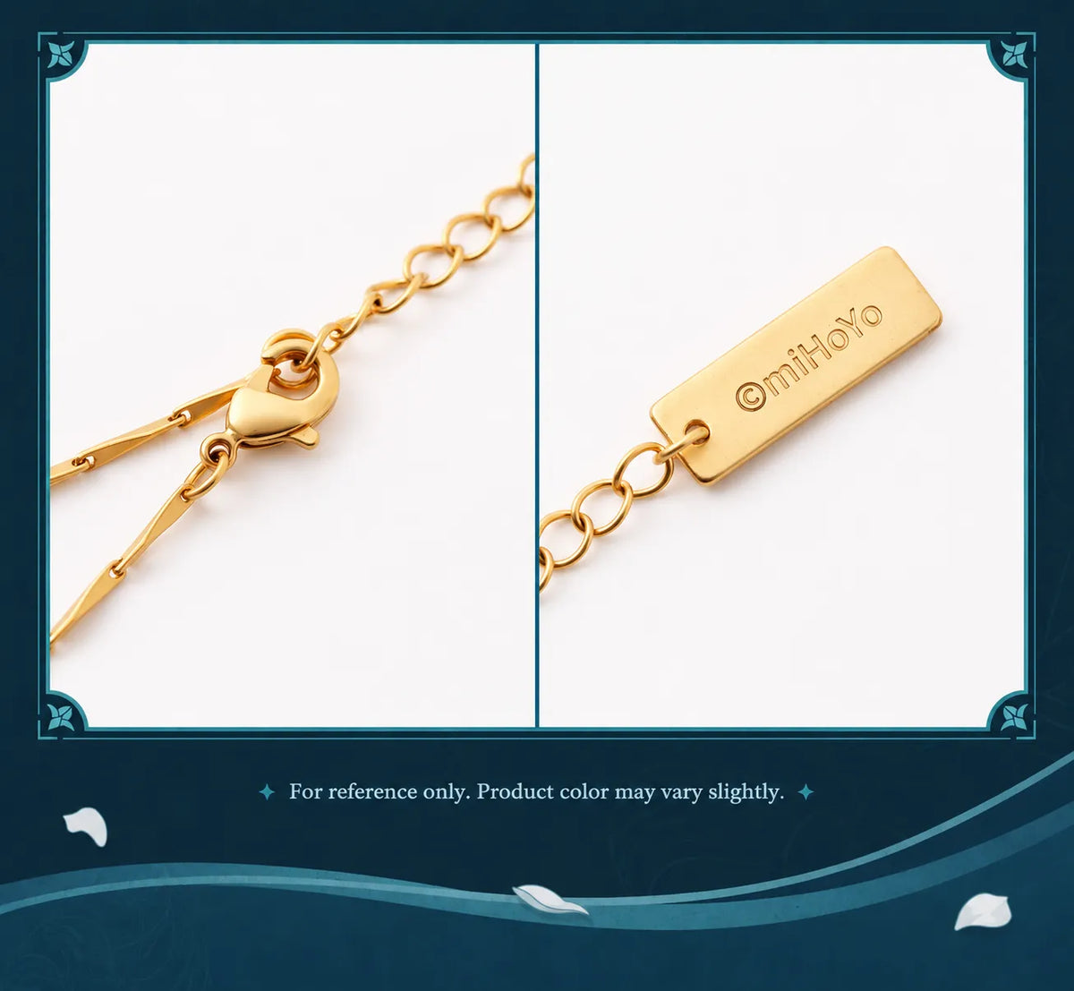 Honkai Star Rail Luocha necklace real product showcase with floral design