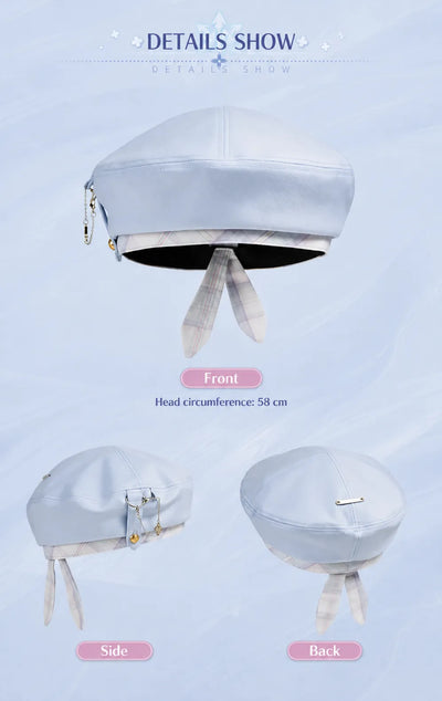 March 7th beret embroidered stitching and metal nameplate