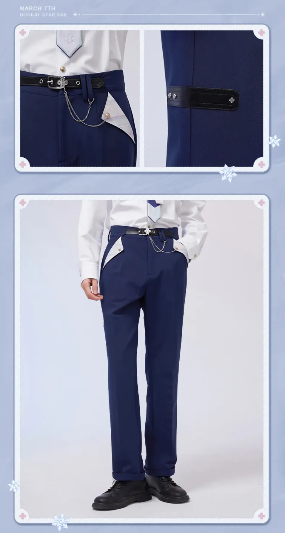 March 7th pants size chart and fit recommendations