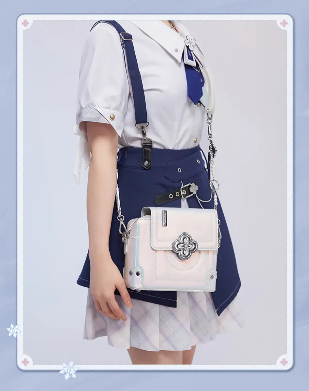 March 7th shoulder bag adjustable strap and metal clasps