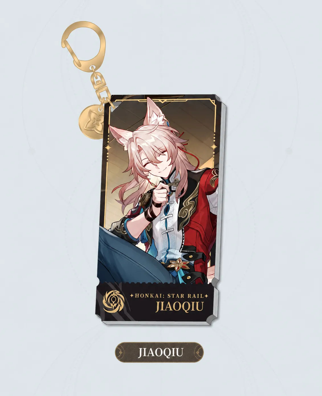 Jiaoqiu Nihility acrylic charm with gold-tone clasp