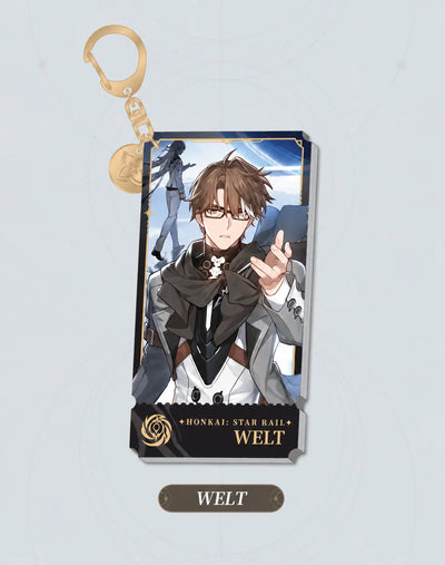 Welt Nihility acrylic charm with gold-tone clasp
