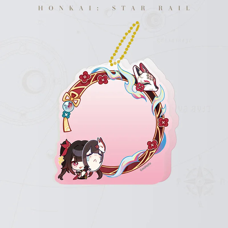 Honkai: Star Rail Pom-Pom Gallery Acrylic Badge Display Case featuring Sparkle