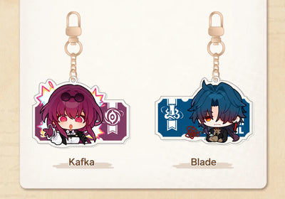 Honkai: Star Rail Pom-Pom Gallery Kafka and Blade acrylic charms