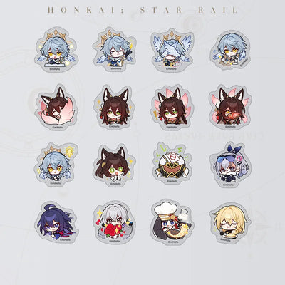 Honkai: Star Rail Pom-Pom Gallery A New Venture on the Eighth Dawn Chibi Sticker Pack