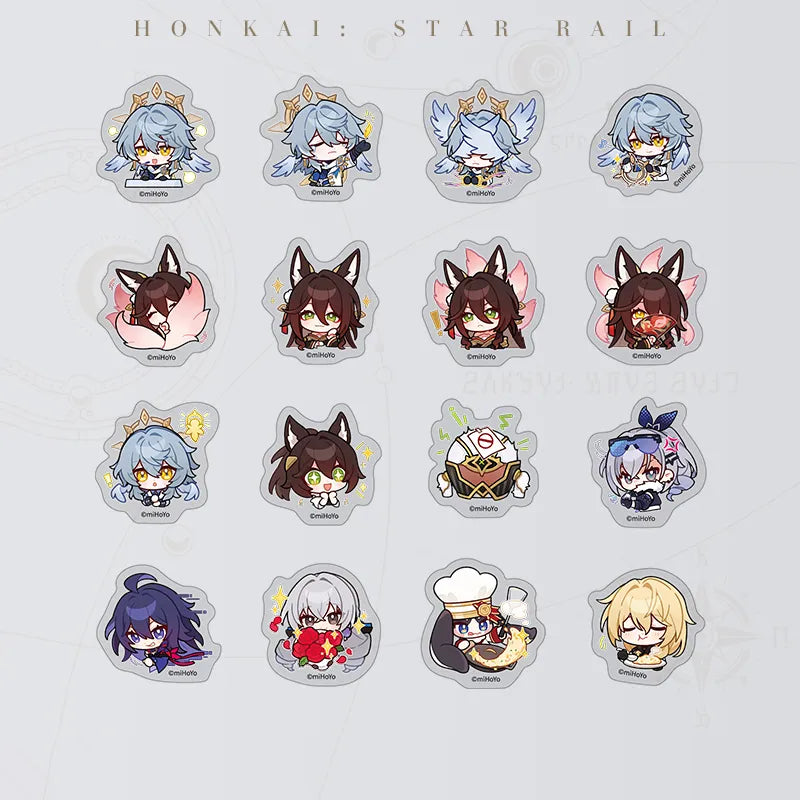 Honkai: Star Rail Pom-Pom Gallery A New Venture on the Eighth Dawn Chibi Sticker Pack