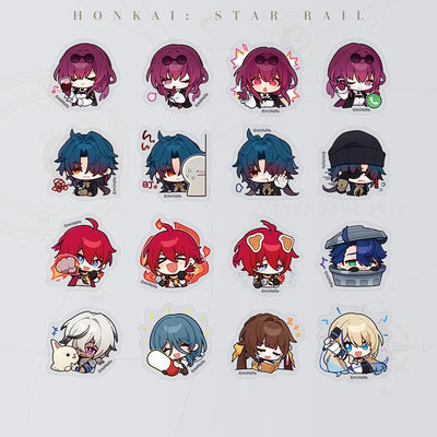 Honkai: Star Rail Pom-Pom Gallery Even Immortality Ends Chibi Sticker Pack