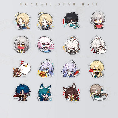 Honkai: Star Rail Pom-Pom Gallery Final Closed Beta Chibi Sticker Pack