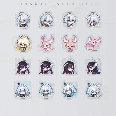 Honkai: Star Rail Pom-Pom Gallery For the Sun is Set to Die Chibi Sticker Pack