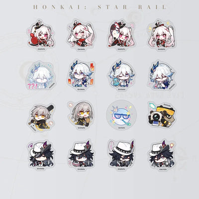Honkai: Star Rail Pom-Pom Gallery No Aha At Full Moon Chibi Sticker Pack