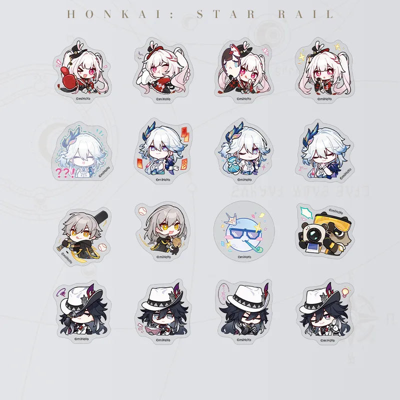 Honkai: Star Rail Pom-Pom Gallery No Aha At Full Moon Chibi Sticker Pack