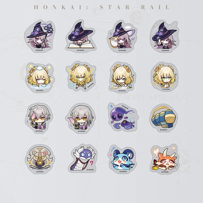 Honkai: Star Rail Pom-Pom Gallery Paean of Era Nova Chibi Sticker Pack