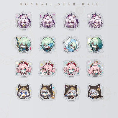 Honkai: Star Rail Pom-Pom Gallery Through the Petals in the Land of Repose Chibi Sticker Pack
