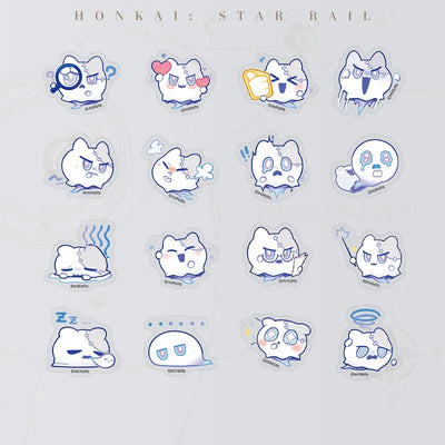Honkai: Star Rail Pom-Pom Gallery Wubbaboo Chibi Sticker Pack