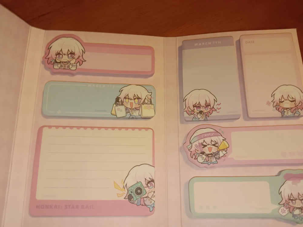 Honkai: Star Rail Pom-Pom Gallery Series Set de Notas Adhesivas Chibi