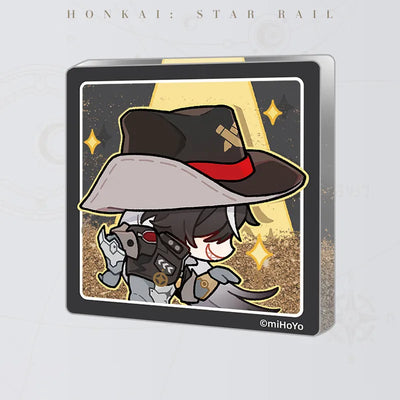Honkai: Star Rail Pom-Pom Gallery Flowing Sand Acrylic Fridge Magnet featuring Boothill