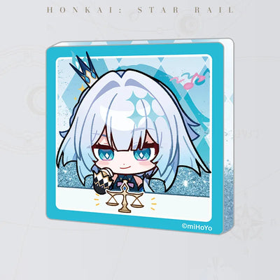 Honkai: Star Rail Pom-Pom Gallery Flowing Sand Acrylic Fridge Magnet featuring Cerydra