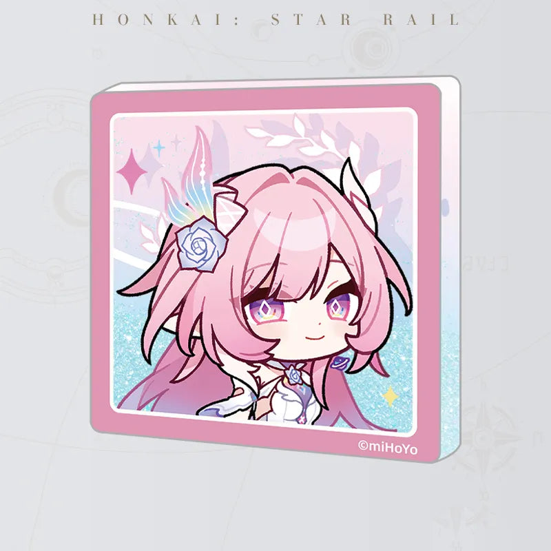 Honkai: Star Rail Pom-Pom Gallery Flowing Sand Acrylic Fridge Magnet featuring Cyrene