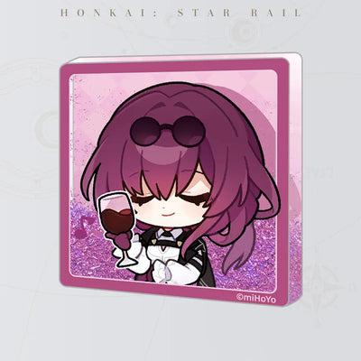 Honkai: Star Rail Pom-Pom Gallery Flowing Sand Acrylic Fridge Magnet featuring Kafka