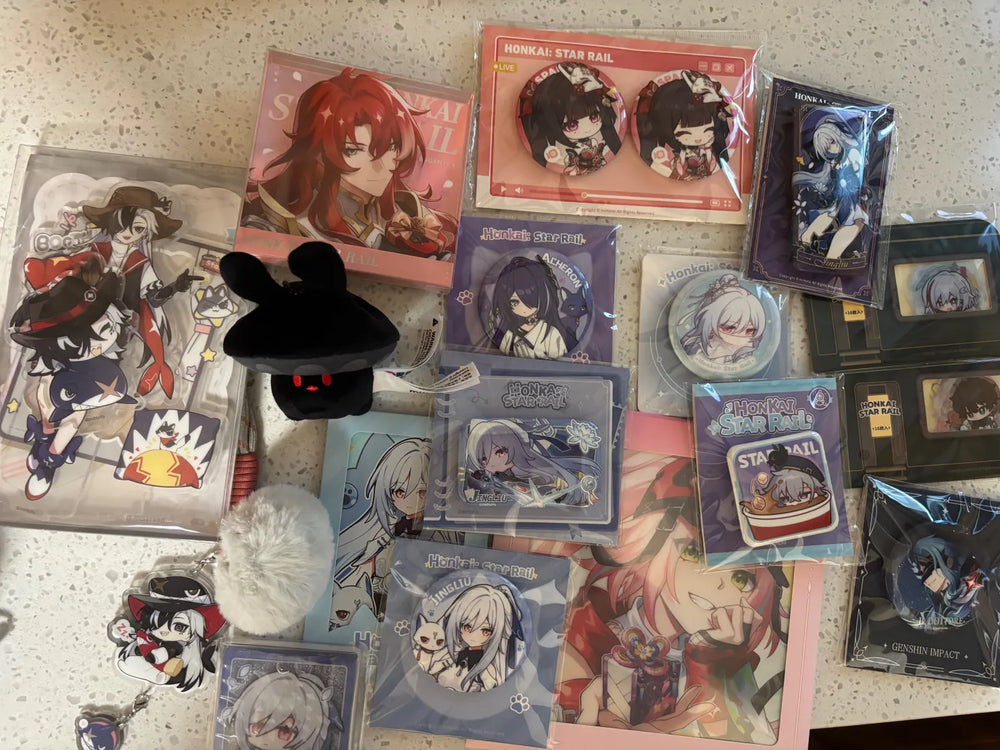 Honkai: Star Rail Pom-Pom Gallery Series Flowing Sand Acrylic Fridge Magnets