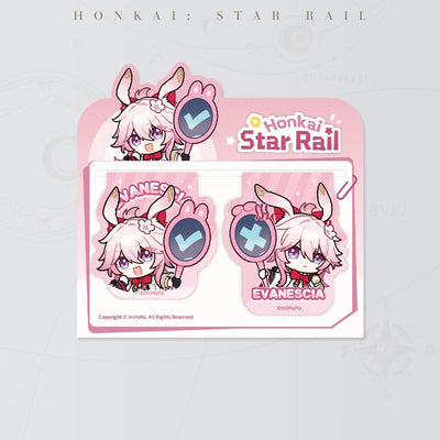 Honkai: Star Rail Pom-Pom Gallery Magnetic Bookmarks featuring Evanescia