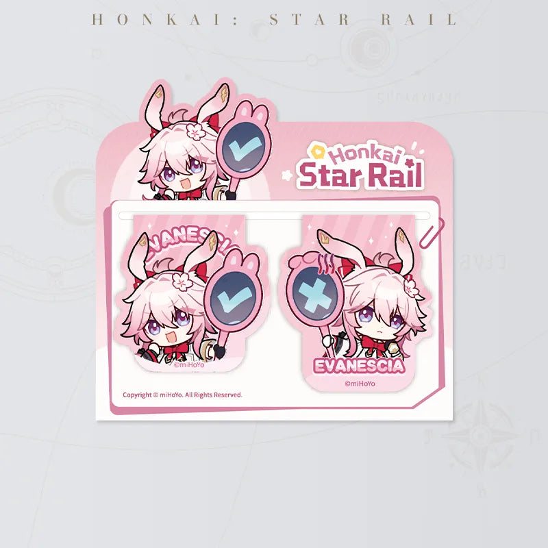 Honkai: Star Rail Pom-Pom Gallery Magnetic Bookmarks featuring Evanescia