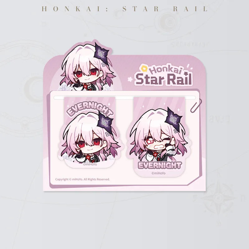 Honkai: Star Rail Pom-Pom Gallery Magnetic Bookmarks featuring Evernight