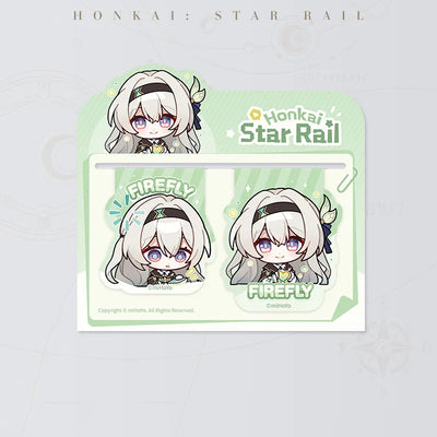 Honkai: Star Rail Pom-Pom Gallery Magnetic Bookmarks featuring Firefly