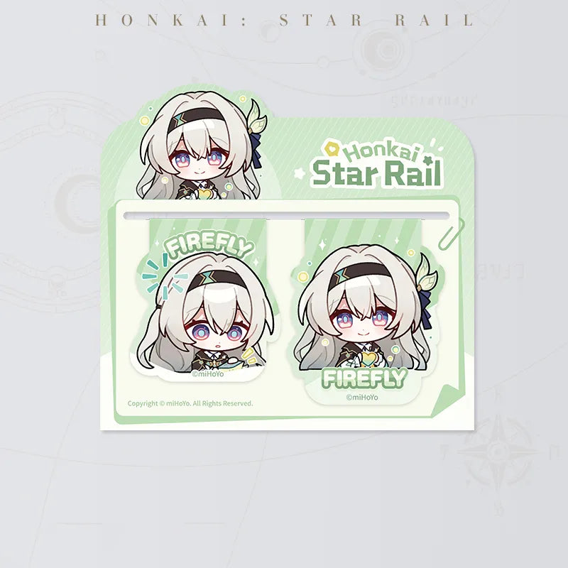 Honkai: Star Rail Pom-Pom Gallery Magnetic Bookmarks featuring Firefly
