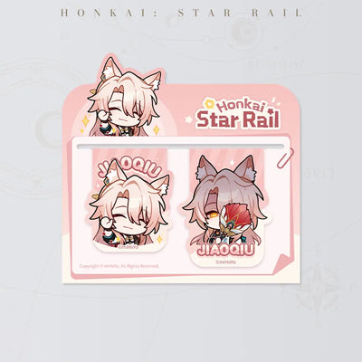 Honkai: Star Rail Pom-Pom Gallery Magnetic Bookmarks featuring Jiaoqiu