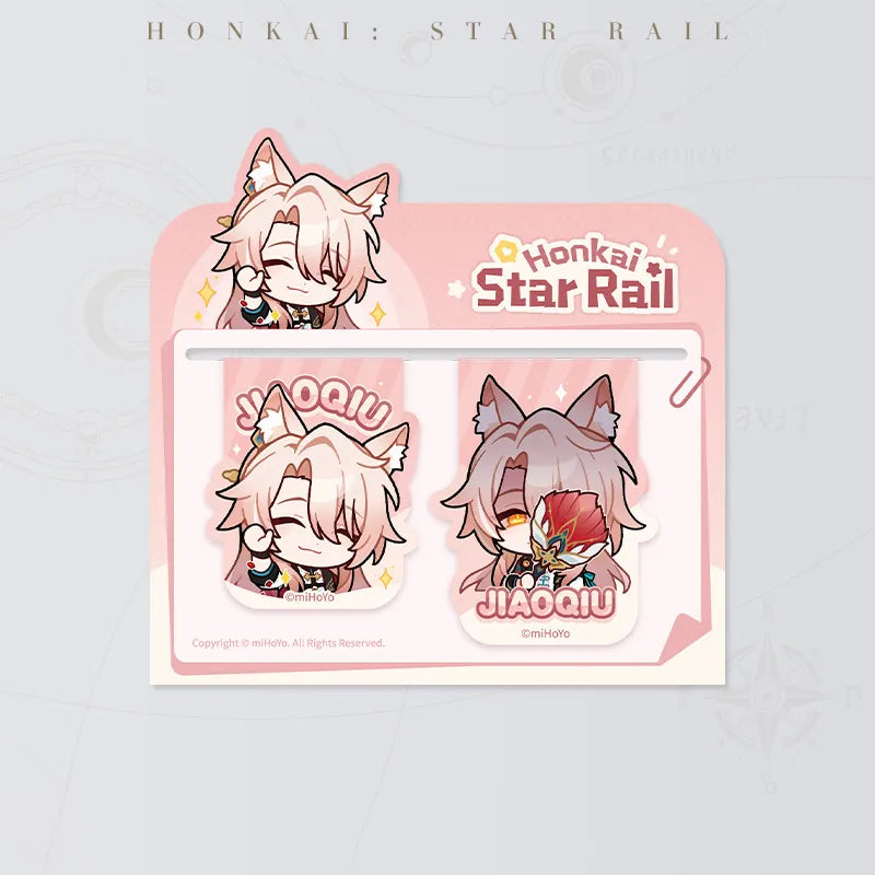 Honkai: Star Rail Pom-Pom Gallery Magnetic Bookmarks featuring Jiaoqiu