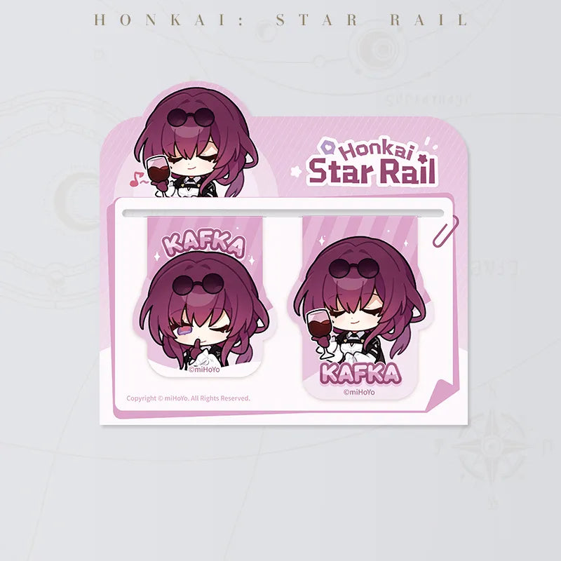 Honkai: Star Rail Pom-Pom Gallery Magnetic Bookmarks featuring Kafka