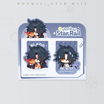 Honkai: Star Rail Pom-Pom Gallery Magnetic Bookmarks featuring Mortenax Blade