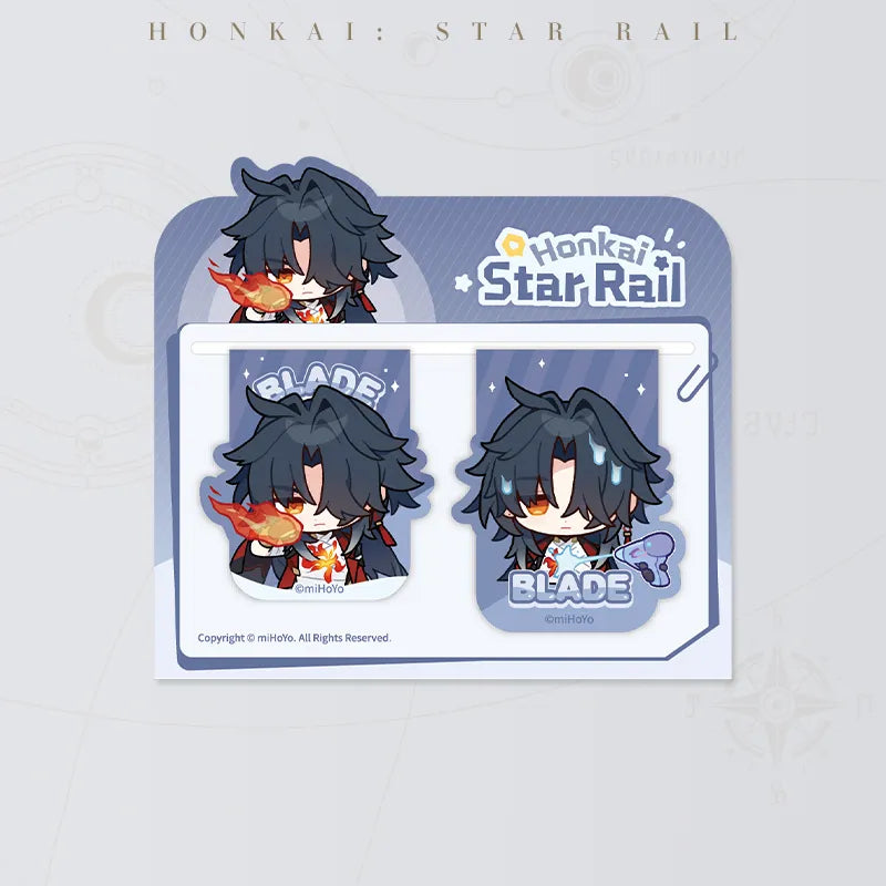 Honkai: Star Rail Pom-Pom Gallery Magnetic Bookmarks featuring Mortenax Blade
