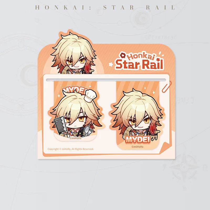 Honkai: Star Rail Pom-Pom Gallery Magnetic Bookmarks featuring Mydei