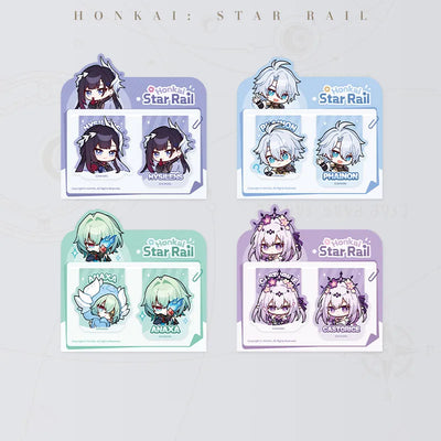 Honkai: Star Rail Pom-Pom Gallery Magnetic Bookmark Set assorted character variants