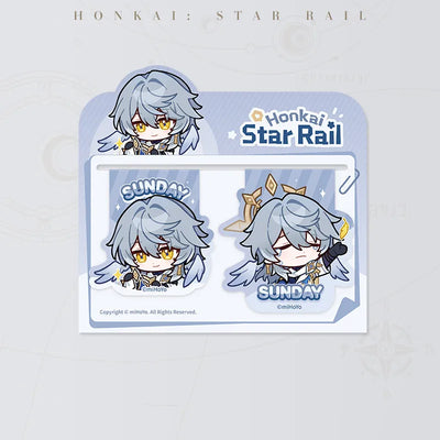 Honkai: Star Rail Pom-Pom Gallery Magnetic Bookmarks featuring Sunday