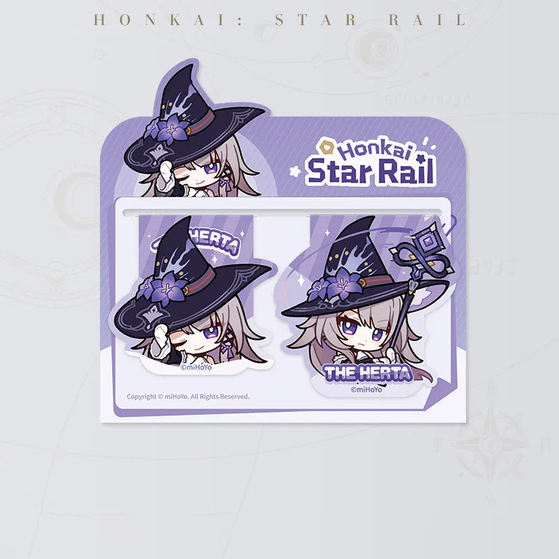 Honkai: Star Rail Pom-Pom Gallery Magnetic Bookmarks featuring The Herta