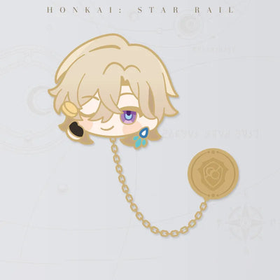 Honkai: Star Rail Pom-Pom Gallery Aventurine metal badge