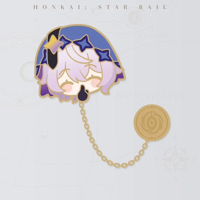 Honkai: Star Rail Pom-Pom Gallery Black Swan metal badge