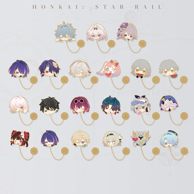 Honkai: Star Rail Pom-Pom Gallery Metal Badges collection display