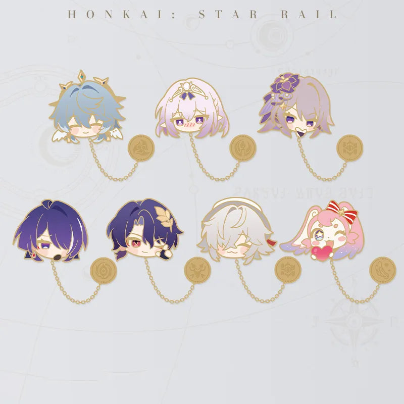 Honkai: Star Rail Pom-Pom Gallery Metal Badges character collection