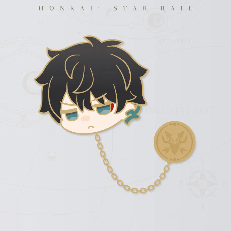 Honkai: Star Rail Pom-Pom Gallery Dan Heng metal badge